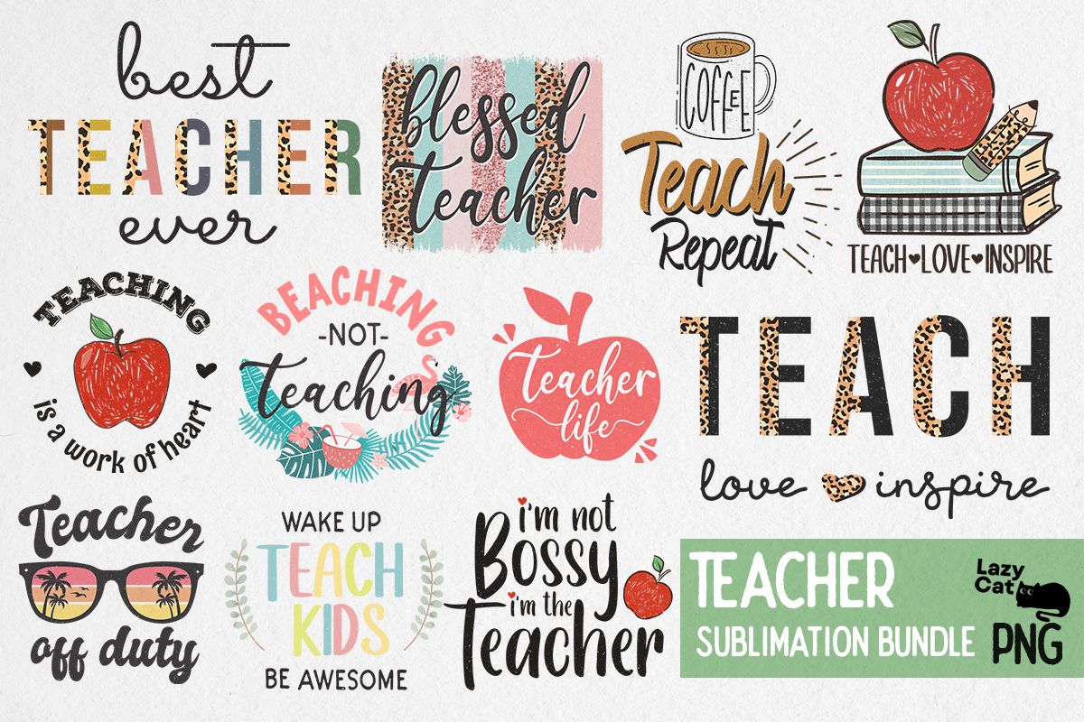 Teacher Sublimation Bundle